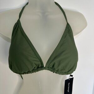 Suvimuga Women 2pc Swimsuit Sexy Swimwear Halter String Triangle Bikini, Sz XL